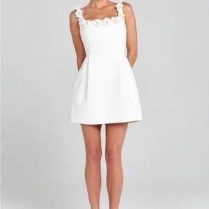 NADINE MERABI CINDY WHITE DRESS